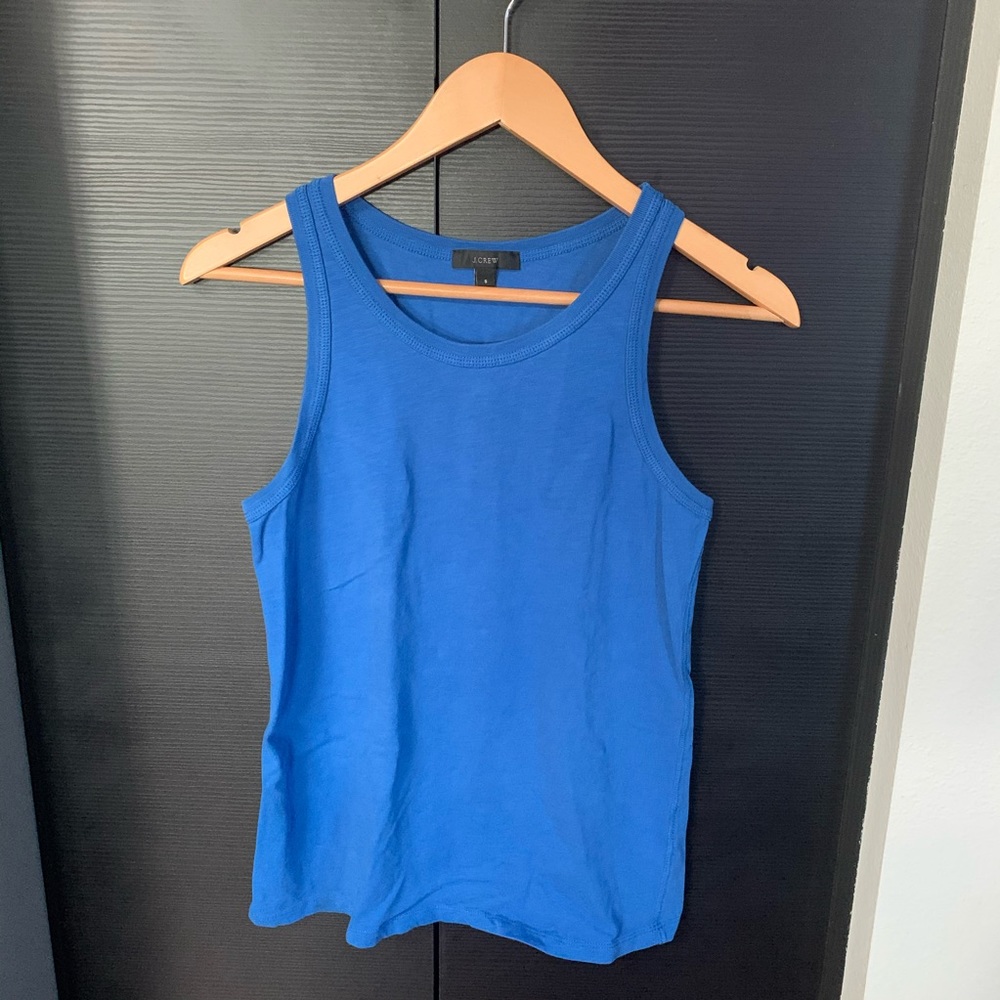 J. Crew Blue Sleeveless Tank Top